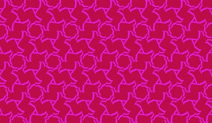 Vector Seamless illustration with curved line. Modern pattern in triangles style. For modern interior design, fashion print.