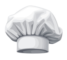 Chef hat. Vector illustration isolated on white background