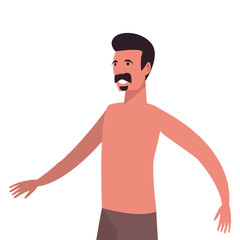 Fototapeta premium summer time people icon vector ilustration