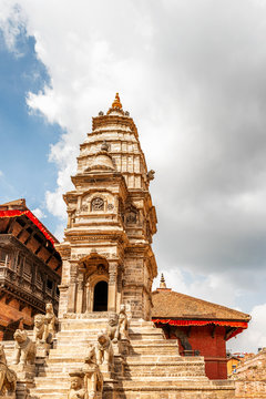 Siddhi Laxmi Shikara Temple, Durbar Square, Bhaktapur, Kathmandu Valley, Nepal.