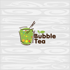 bubble tea logo icon graphic