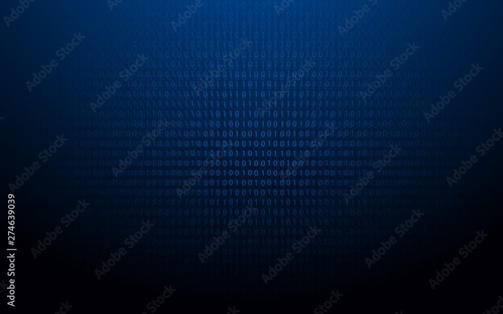 Poster abstract 1 and 0 binary code. matrix and futuristic background