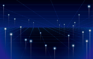 Obraz premium ハイテク、デジタル,技術のイメージ。 抽象的な未来的ベクターイラスト。