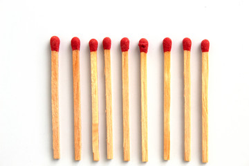 match isolated on white background