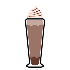 Isolated frappe icon over a white background - Vector