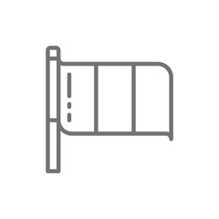 Flag of France line icon.