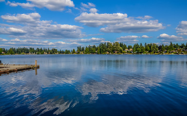 Angle Lake Park in SeaTac, Washington USA