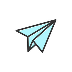 Send Social Media icon template black color editable. Send Social Media symbol Flat vector sign isolated on white background. Simple logo vector illustration for graphic and web design.