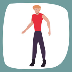man character male casual clothes