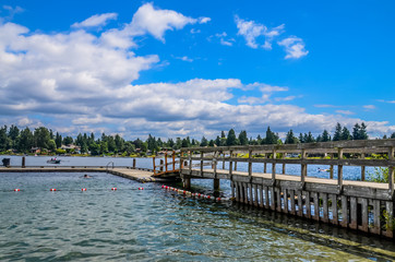 Angle Lake Park in SeaTac, Washington USA