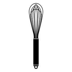 metal egg whisk beater vector graphic icon illustration