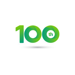 100 Year Anniversary Celebration Vector Template Design Illustration