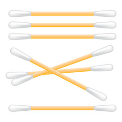 cotton swab vector graphic icon illustration