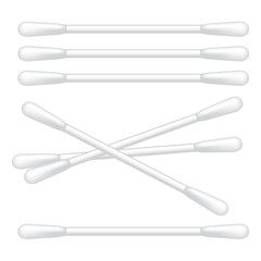 cotton swab vector graphic icon illustration