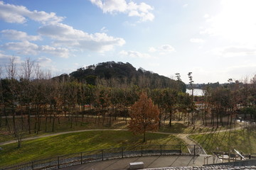 七観山古墳の展望台からの眺め