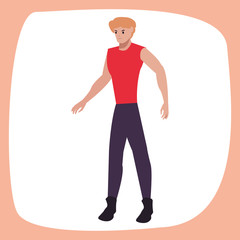 man character male casual clothes