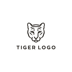 tiger head vector illustration logo design