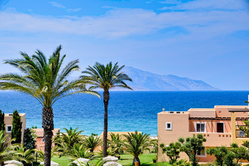 House on the beach on the island Kos Greece
