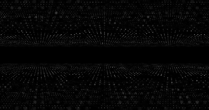 Digital particles background. 3D rendering.