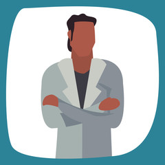 man character portrait cartoon design