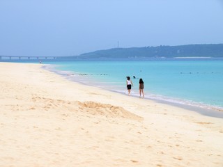 美しい沖縄の海、宮古島の風景、日本