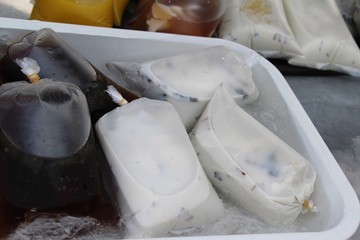 soy bean milk is tasty in the market