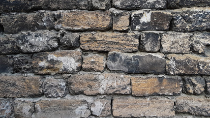 bricks wall background close-up  texture