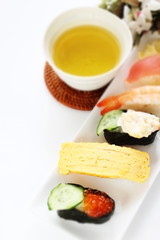 Japanese food, assorted gourmet sushi