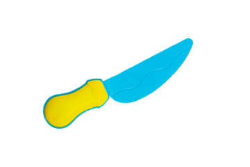 knife of Plastic for toy children and learning development.