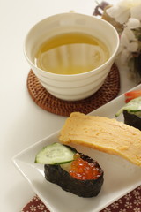 Japanese food, assorted gourmet sushi