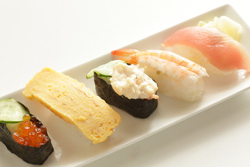 Japanese food, assorted gourmet sushi