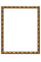 長方形のフレーム　ゴールド