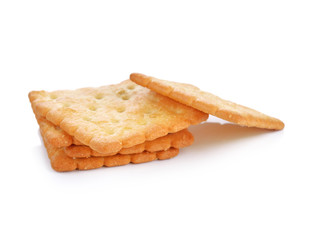 Cracker isolated on white