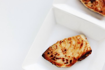 Japanese food, grilled miso swordfish fillet 