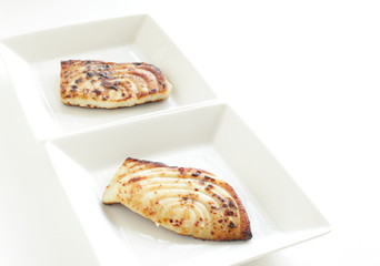 Japanese food, grilled miso swordfish fillet 