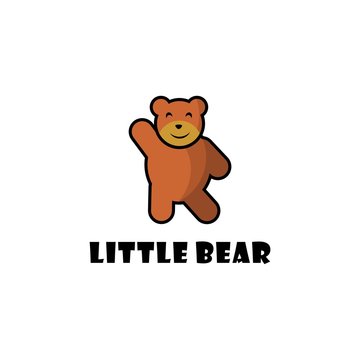 little bear logo design
