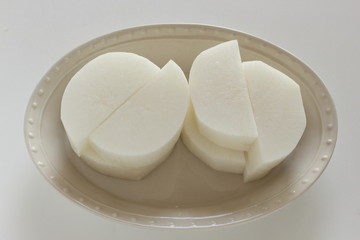 Food ingredient, prepared Daikon vegetable