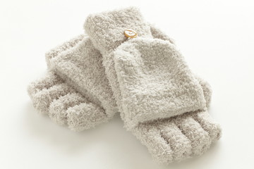 no brand gloves with copy space