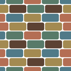 Seamless pattern of the brick wall