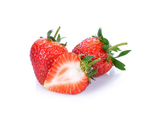 strawberry on white background