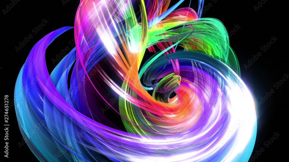 Aufkleber abstract lines in motion as seamless creative background. colorful stripes twist in a circular forma