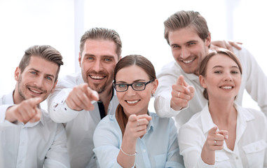 Fototapeta premium professional business team pointing at you