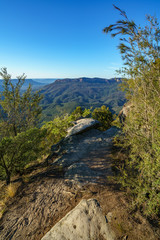 Fototapeta na wymiar path to sublime point, blue mountains, australia 2