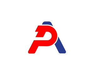 AP, PA, initial logotype creative template design