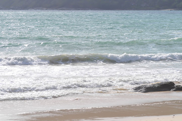 sea ,beach and mountain background or sea