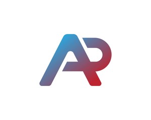 AP, PA, initial logotype creative template design