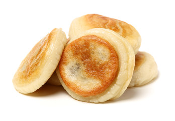 glutinous rice cake on white background