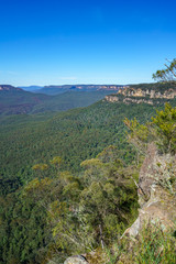 Fototapeta na wymiar hiking to gordon falls lookout, blue mountains, australia 9