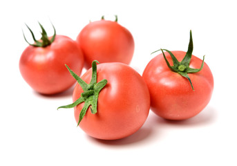 fresh tomato isolated on white background
