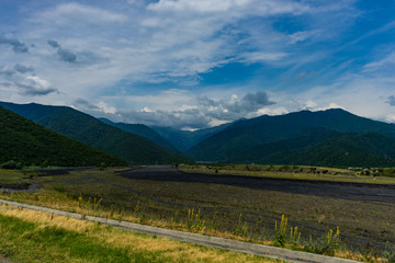 Caucasus mountain range close to Kvareli